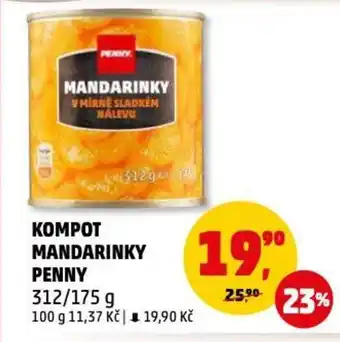 Penny Market KOMPOT MANDARINKY PENNY nabídka