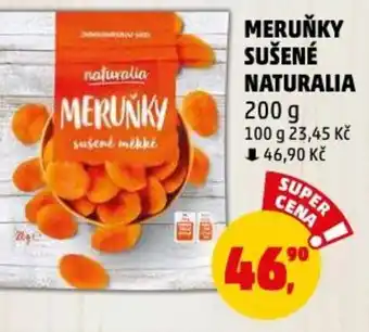 Penny Market MERUŇKY SUŠENÉ NATURALIA nabídka