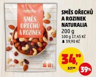 Penny Market SMĚS OŘECHŮ A ROZINEK NATURALIA nabídka