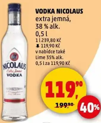 Penny Market VODKA NICOLAUS 0.5L nabídka