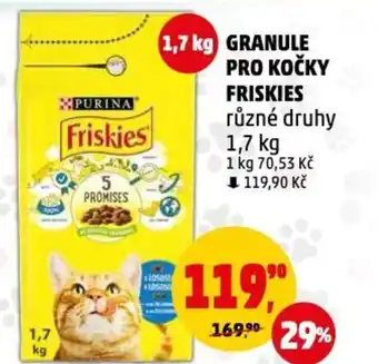 Penny Market GRANULE PRO KOČKY FRISKIES nabídka