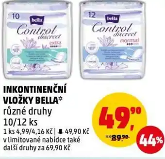 Penny Market INKONTINENČNÍ VLOŽKY BELLA nabídka