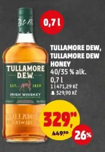 Penny Market TULLAMORE DEW, TULLAMORE DEW HONEY 0.7L nabídka