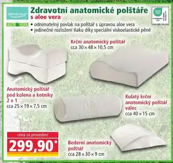 Norma Zdravotní anatomické polštáře s aloe vera nabídka