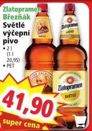 Norma Zlatopramen Březňák Světlé výčepní pivo nabídka
