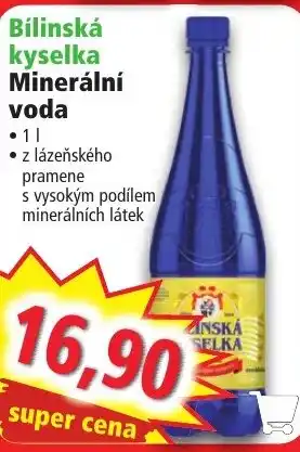 Norma Bílinská kyselka Minerální voda nabídka