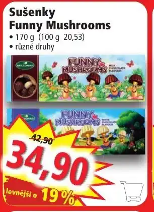 Norma Sušenky Funny Mushrooms nabídka