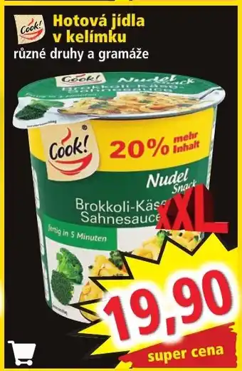 Norma Hotová jídla v kelímku nabídka