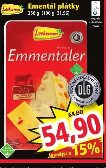 Norma Emental plátky nabídka