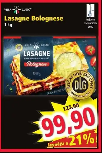 Norma Lasagne Bolognese nabídka