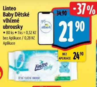 Albert Linteo Baby Dětské vlhčené ubrousky nabídka