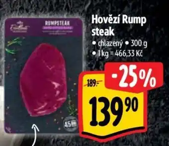 Albert Hovězí Rump steak nabídka
