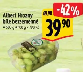 Albert Albert Hrozny bílé bezsemenné nabídka