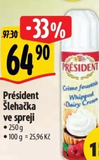 Albert Président Šlehačka ve spreji nabídka