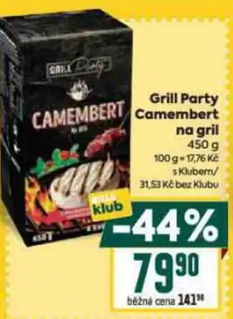 Billa Grill Party Camembert na gril nabídka