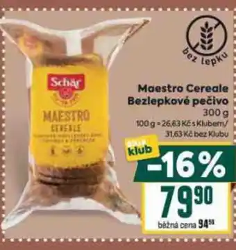 Billa Maestro Cereale Bezlepkové pečivo nabídka
