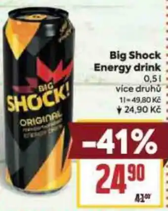 Billa Big Shock Energy drink nabídka