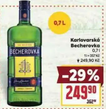 Billa Karlovarská Becherovka 0.7L nabídka