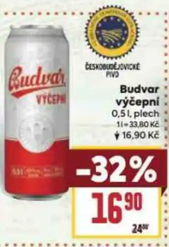 Billa Budvar výčepní 0,5L nabídka