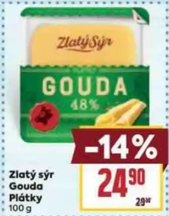 Billa Zlatý sýr Gouda Plátky nabídka