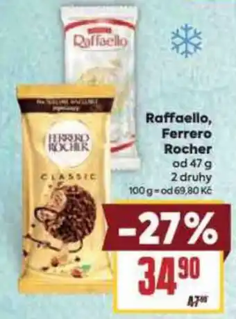 Billa Raffaello, Ferrero Rocher nabídka