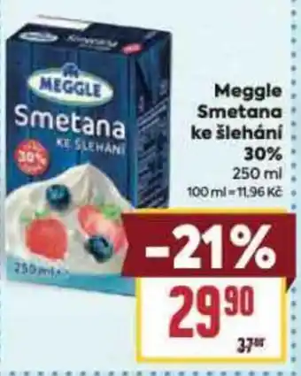 Billa Meggle Smetana ke šlehání 30% nabídka