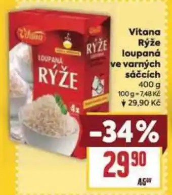 Billa Vitana Rýže loupaná ve varných sáčcích nabídka