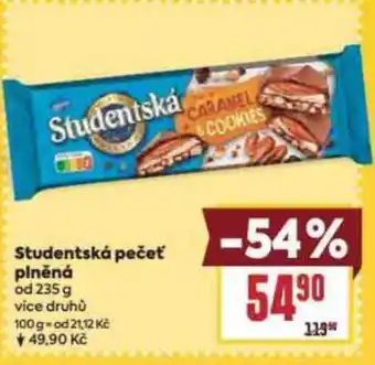 Billa Studentská pečeť plněná nabídka