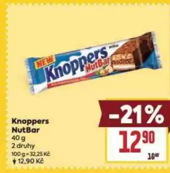 Billa Knoppers NutBar nabídka