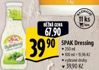 Albert SPAK Dressing nabídka