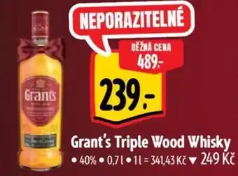 Albert Grant's Triple Wood Whisky nabídka