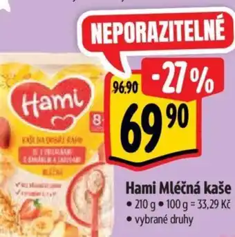 Albert Hami Mléčná kaše nabídka