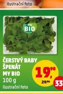 Penny Market Čerstvý baby špenát my bio nabídka