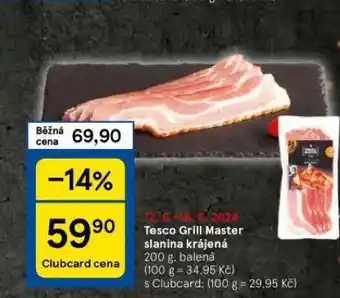 Tesco Slanina krájená nabídka