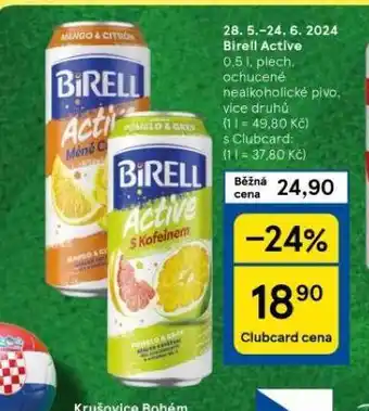 Tesco Birell active nabídka