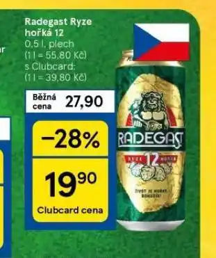 Tesco Pivo radegast ryze hořká 12 nabídka