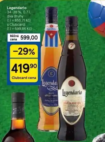 Tesco Legendario nabídka