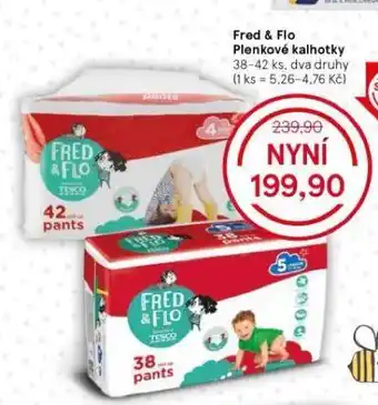 Tesco Fred & flo dětské pleny nabídka