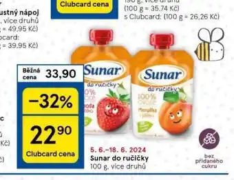 Tesco Sunar do ručičky nabídka