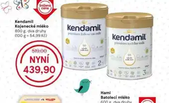Tesco Kendamil kojenecké mléko nabídka
