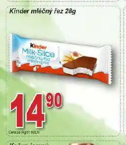 Hruška Kinder mléčný řez nabídka
