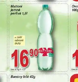 Hruška Mattoni jemně perlivá nabídka
