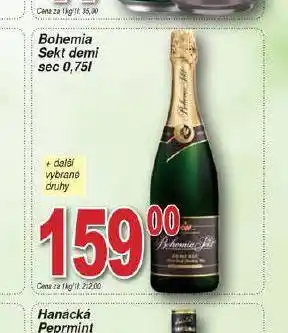 Hruška Bohemia sekt nabídka