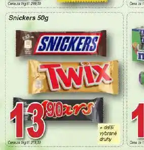 Hruška Snickers nabídka