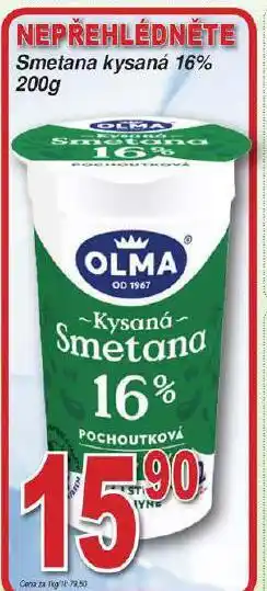 Hruška Smetana kysaná 16% nabídka