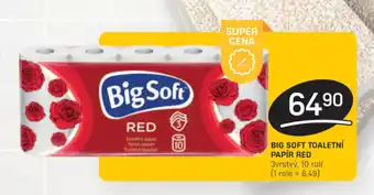 Flop BIG SOFT TOALETNÍ PAPÍR RED nabídka