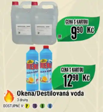 Tamda Foods Okena/Destilovaná voda nabídka