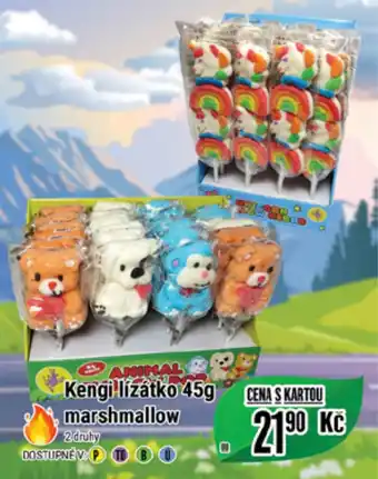 Tamda Foods Kengi lízátko marshmallow nabídka