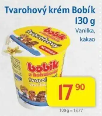 Kubík potraviny Tvarohový krém Bobík 130 g nabídka
