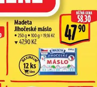 Albert Madeta jihočeské máslo nabídka